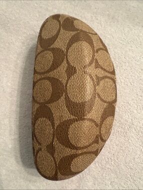 Coach Brown Signature Pattern Sunglass Case